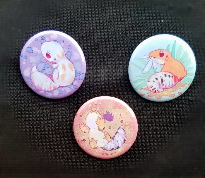 Gecko Buttons Leopard Gecko buttons – CrispyFrites