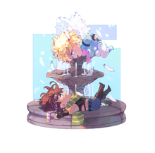 Load image into Gallery viewer, Caesar Depression is Now and Forever acrylic stand
