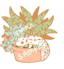 Load image into Gallery viewer, Succulent Gecko Pin
